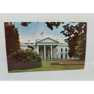 VTG Silberne Souvenir Sales Co. The North Front Of The White House Post Card